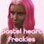 Pastel Kawaii Heart Freckles logo