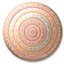 Rustic Pastel Woven Round Dance Rug #13 Samtuse963 logo