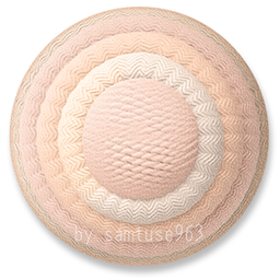 Rustic Pastel Woven Round Dance Rug #14 Samtuse963 logo