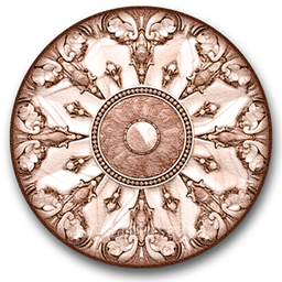 Court Ornate Round Dance Rug #7 Samtuse963