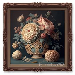 Classic Still Life Painting #1 Samtuse963