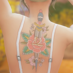Girly new trad sword tats logo