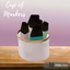 Cup of  pastel markers logo