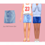 [simna] Jay child denim skirt logo