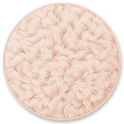 Pastel Fluffy Round Rug #17-Samtuse963 logo