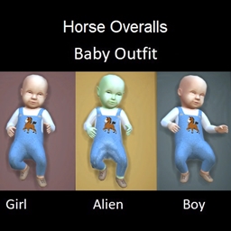 Horse Overalls baby outfit