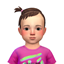 Toddler Asym Pony Hair logo