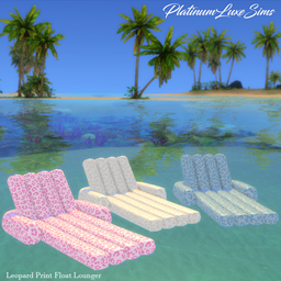 Leopard Print Float Lounger