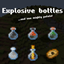 Explosive bottles and one mighty potato! logo