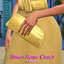 Silken Flame Clutch Bag - JaviTrulove x Ice-CreamForBreakfast logo