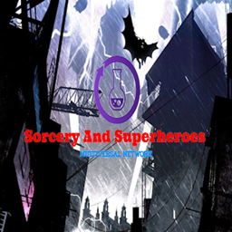 Sorcery And Superheroes logo
