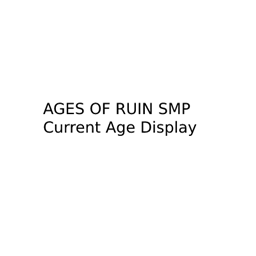 Current Age - Ages of Ruin SMP logo