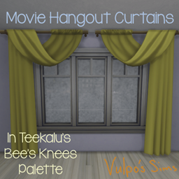 Movie Hangout Curtains in Bee's Knees