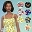Summer patterns dress recolor logo