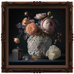 Classic Still Life Painting #4 Samtuse963