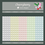 tiles with 3D effect in light pastel colors logo