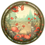 Watercolor Round Dance Rug #1 Samtuse963 logo