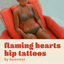 ❤️‍🔥flaming hearts❤️‍🔥 hip tattoos by boocrest logo