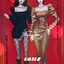 LAMZ Sexy Retro Glitter hot girl dress logo