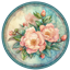 Watercolor Round Dance Rug #2 Samtuse963 logo
