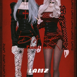 LAMZ Dark Punk Cross dress