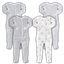 Infant Gray Elephant Footie Pajamas logo