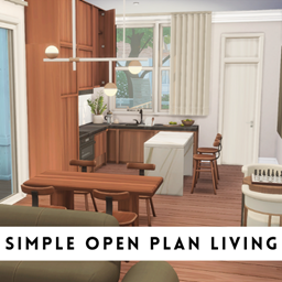Simple Open Plan Living