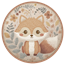 Cute Fox Kids Round Dance Rug #1 Samtuse963 logo
