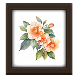 Watercolor Flower Decor Frame #3 Samtuse963 logo
