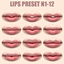 LIPS PRESET N1-12 logo