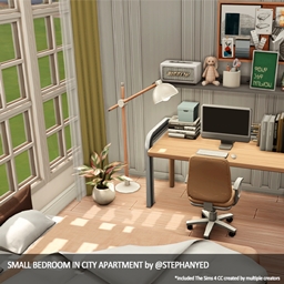 Small Bedroom in City Apartment