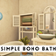 Simple Boho Bathroom