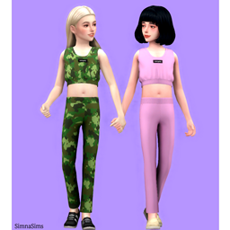 [simna] energetic kids sportwear outfit set