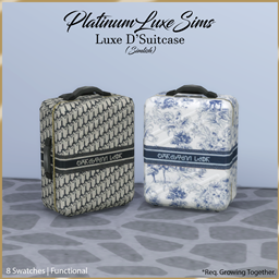 Luxe D'Suitcase - Simlish logo