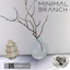 Minimal branch in glass vase logo