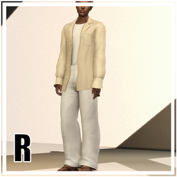 Urban City III - (Masculine) Ashton Shirt & Seoul WIDE Trousers Set