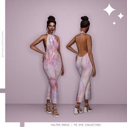 Halter Dress - Tie Dye Collection