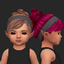 Toddler Messy Bun & Headband logo