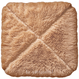 Pastel Fluffy Square Dance Rug #1 Samtuse963 logo