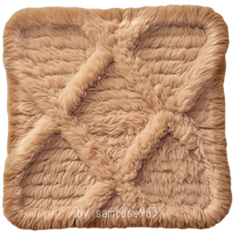 Pastel Fluffy Square Dance Rug #2 Samtuse963 logo