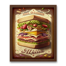 Sandwich Sale Poster Frame #1 Samtuse963
