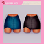 Denim Cowgirl Mini Skirt (Plain) logo