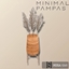 Minimal pampas grass in vase logo