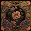 Ornate Floral Square Dance Rug #5 Samtuse963 logo