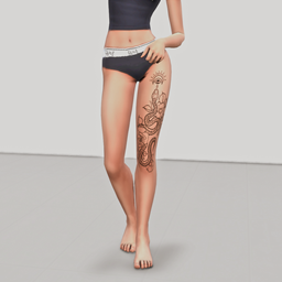 Thigh tattoos logo