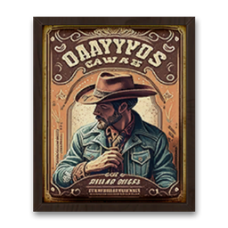 Ranch Cowboy Poster Frame #1 Samtuse963