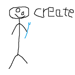 Mr.Man's create and stuff logo