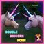DOUBLE UNICORN HORNS logo