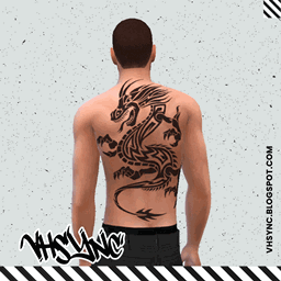 [VHSync] Black dragon tribal tattoo logo