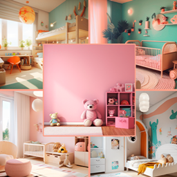 Painting kids Room Scene 2  more logo